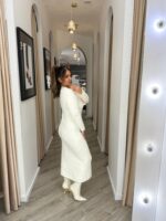 VESTIDO DE MALHA CRU PONTO CHIC - Image 3