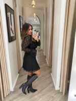 VESTIDO DE RENDA PRETO PONTO CHIC - Image 6