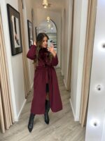 CASACO BORDEAUX COM PELO PONTO CHIC - Image 4