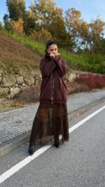 CASACO HOODIE CASTANHO RINASCIMENTO