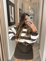 SAIA CASTANHA CURTA PONTO CHIC