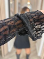 VESTIDO DE RENDA PRETO PONTO CHIC - Image 5