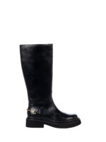 BOTA ALTA PRETA COM DETALHE METÁLICO RINASCIMENTO - Image 2