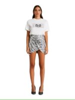 SAIA CURTA PRATEADA DE LANTEJOULAS RINASCIMENTO - Image 6