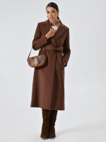 SOBRETUDO COM CINTO CASTANHO RINASCIMENTO