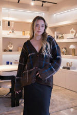 CARDIGAN XADREZ CASTANHO IMPERIAL