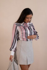 CAMISA ÀS RISCAS ROSA, BRANCO E PRETO SAHOCO - Image 5