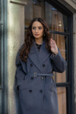 SOBRETUDO CINZA ANTRACITE COM CINTO IMPERIAL - Image 2