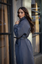 SOBRETUDO CINZA ANTRACITE COM CINTO IMPERIAL - Image 4