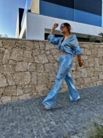 CALÇAS AZUL BEBÉ BRILHANTES RINASCIMENTO - Image 5