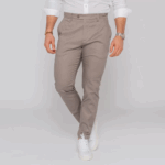 CALÇA CHINO SLIM FIT TAUPE ZOLF