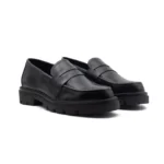 MOCASSINS SOLA COM RASTO EM PELE PRETO ZOLF - Image 2