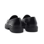 MOCASSINS SOLA COM RASTO EM PELE PRETO ZOLF - Image 3