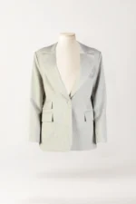 BLAZER CINZA COM EMBLEMA BORDADO SAHOCO