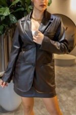 BLAZER EM ECOPELE CASTANHO RINASCIMENTO - Image 4