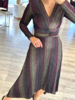 VESTIDO COMPRIDO MULTICOLOR METÁLICO RINASCIMENTO - Image 3