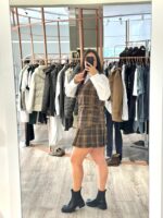 SAIA CURTA XADREZ CASTANHA IMPERIAL - Image 5