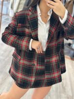 BLAZER XADREZ VERMELHO E PRETO DIXIE - Image 3