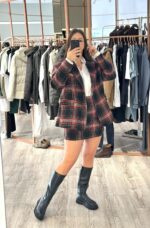 BLAZER XADREZ VERMELHO E PRETO DIXIE - Image 2