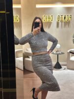 TOP PRATEADO DE LANTEJOULAS DIXIE