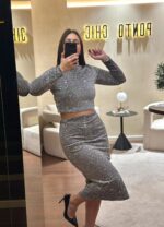 SAIA PRATEADA DE LANTEJOULAS DIXIE - Image 2