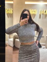 TOP PRATEADO DE LANTEJOULAS DIXIE - Image 2