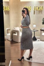 SAIA PRATEADA DE LANTEJOULAS DIXIE - Image 4