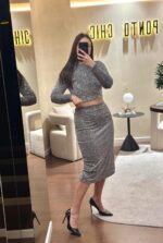 SAIA PRATEADA DE LANTEJOULAS DIXIE - Image 3