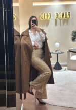 CALÇAS DOURADAS DE LANTEJOULAS RINASCIMENTO - Image 2