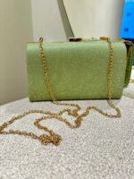 CLUTCH CINTILANTE VERDE PONTO CHIC