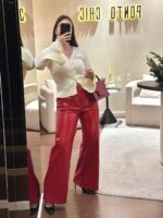 CARDIGAN DE MALHA CANELADA CRU PONTO CHIC - Image 3