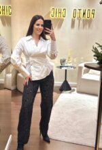 CAMISA BRANCA COM CORTE CRUZADO IMPERIAL