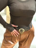 CAMISOLA CASTANHA DECOTE REDONDO PONTO CHIC - Image 2