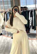 CAMISOLA TRICOT CRU COM MANGUITOS DIXIE - Image 2