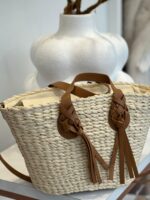MALA DE PALHA COM PEGAS ENTRELAÇADAS PONTO CHIC - Image 2