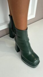 BOTA PLATAFORMA DE SALTO ALTO VERDE RINASCIMENTO - Image 2