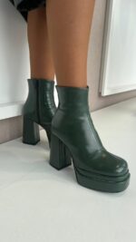 BOTA PLATAFORMA DE SALTO ALTO VERDE RINASCIMENTO - Image 4