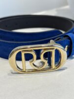 CINTO AZUL COM FIVELA DOURADA RINASCIMENTO - Image 3