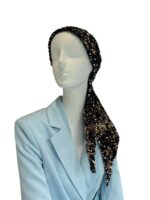 LENÇO DE CABEÇA DE LANTEJOULAS CASTANHA RINASCIMENTO