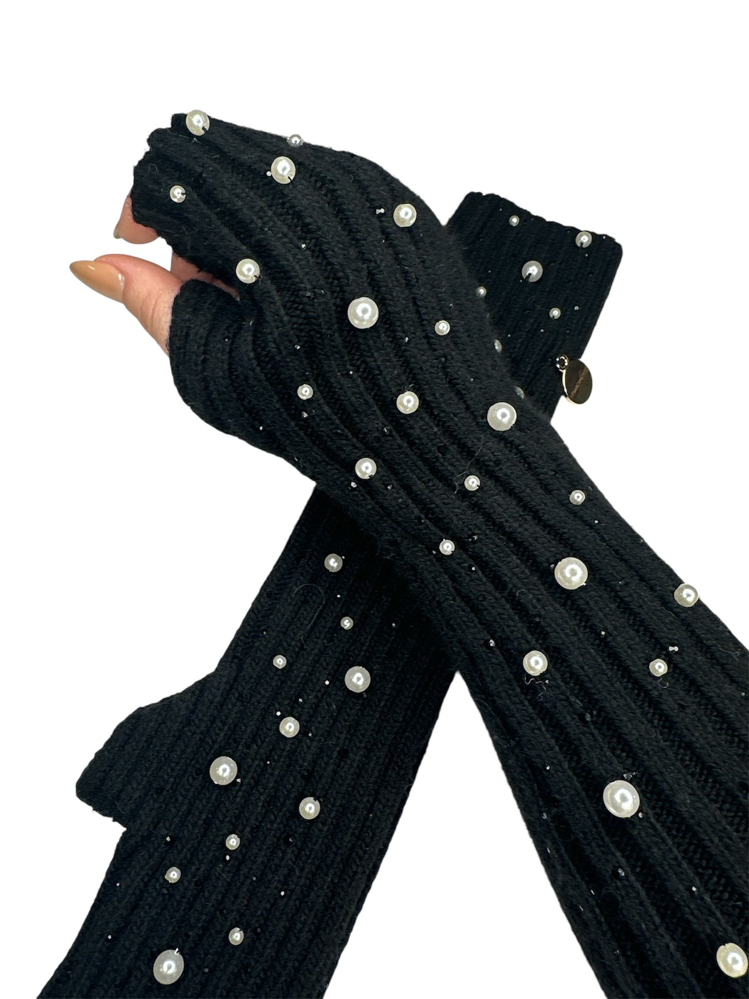 WhatsApp Image 2026-02-17 at 18.34.16 (7) LUVAS PRETAS COM APLICAÇÕES DE PÉROLAS RINASCIMENTO - Image 1