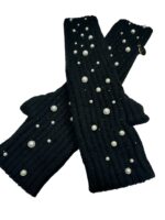 LUVAS PRETAS COM APLICAÇÕES DE PÉROLAS RINASCIMENTO - Image 3