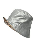 CHAPÉU CINZA REVERSÍVEL ANIMAL PRINT PONTO CHIC