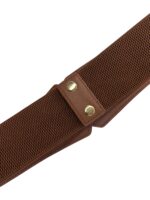 CINTO LARGO CASTANHO COM TACHAS DOURADAS RINASCIMENTO - Image 2