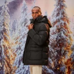 BLUSÃO TRENCH ACOLCHOADO COM CAPUZ PRETO ZOLF - Image 7