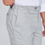 CALÇA PATA DE GALO BRANCO E CINZA SLIM FIT ZOLF - Image 2