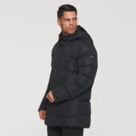 BLUSÃO TRENCH ACOLCHOADO COM CAPUZ PRETO ZOLF - Image 3