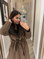 CASACO CASTANHO COM PELO PONTO CHIC - Image 4