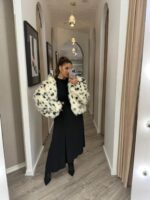 CASACO PELO BRANCO COM PADRÃO MANCHADO IMPERIAL - Image 3