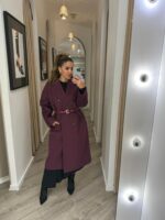 SOBRETUDO BORDÔ COM CINTO IMPERIAL