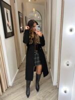 CASACO CLÁSSICO COM LAPELAS PRETO PONTO CHIC - Image 3